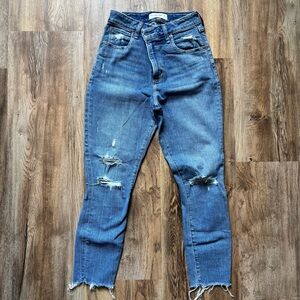 Abercrombie super skinny ankle high rise jeans